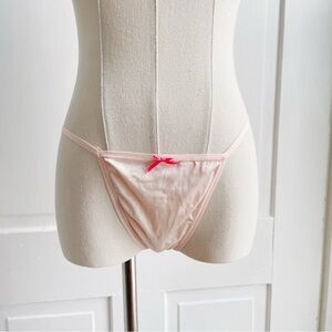 Vintage Y2K 2004 Victoria’s Secret Angels Light Pink G-String Thong Panty NWT